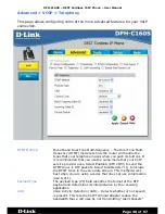 Предварительный просмотр 40 страницы D-Link DPH-C160S User Manual