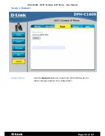 Предварительный просмотр 52 страницы D-Link DPH-C160S User Manual