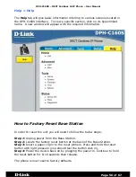 Предварительный просмотр 56 страницы D-Link DPH-C160S User Manual