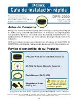 Preview for 20 page of D-Link DPR-2000 Quick Install Manual