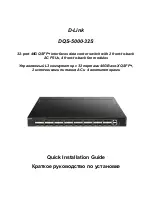 D-Link DQS-5000-32S Quick Installation Manual предпросмотр