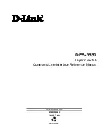 Предварительный просмотр 1 страницы D-Link DS-3550 Command Line Interface Reference Manual