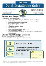 Preview for 1 page of D-Link DSB-C120 Quick Installation Manual