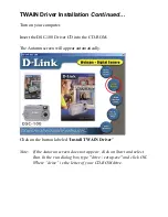 Preview for 2 page of D-Link DSC-100 Quick Install Manual