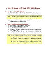 Preview for 4 page of D-Link DSC-2000 Manual