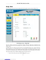 Предварительный просмотр 31 страницы D-Link DSL-2540T User Manual