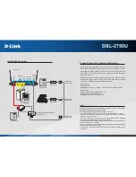 Предварительный просмотр 1 страницы D-Link DSL-2750U Quick Start Manual