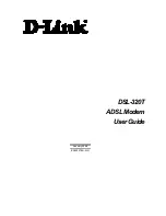 Preview for 1 page of D-Link DSL-320T User Manual