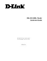 Предварительный просмотр 1 страницы D-Link DSL-500 Quick Start Manual