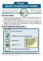 Предварительный просмотр 35 страницы D-Link DSL-514 Quick Installation Manual