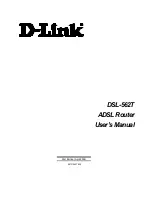 D-Link DSL-562T User Manual preview