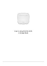 Preview for 1 page of D-Link DSL-G225 Setup Manual