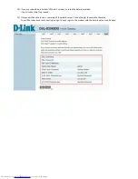 Предварительный просмотр 5 страницы D-Link DSL-G2562DG Setup Manual