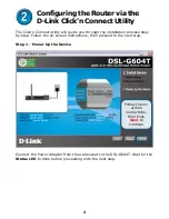 Preview for 4 page of D-Link DSL-G604T Quick Installation Manual