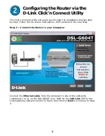 Preview for 5 page of D-Link DSL-G604T Quick Installation Manual