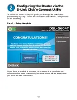 Preview for 13 page of D-Link DSL-G604T Quick Installation Manual