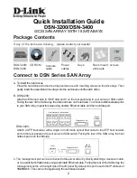 Preview for 2 page of D-Link DSN-3200 - xStack Storage Area Network Array Hard Drive Quick Installation Manual