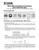 Preview for 6 page of D-Link DSN-3200 - xStack Storage Area Network Array Hard Drive Quick Installation Manual