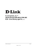 Предварительный просмотр 1 страницы D-Link DSN-3200 - xStack Storage Area Network Array Hard Drive Service Manual