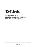 Предварительный просмотр 1 страницы D-Link DSN-3200 - xStack Storage Area Network Array Hard... Service Manual