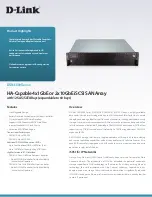 Preview for 1 page of D-Link DSN-610 Brochure & Specs