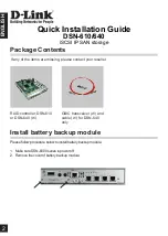 Preview for 2 page of D-Link DSN-610 Quick Installation Manual