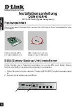 Preview for 8 page of D-Link DSN-610 Quick Installation Manual