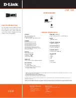 Preview for 2 page of D-Link DUB-1320 Technical Specifications