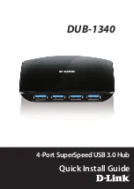 D-Link DUB-1340 Quick Install Manual предпросмотр