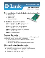 Preview for 1 page of D-Link DUB-A2 Installation Manual