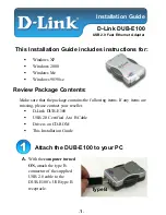 D-Link DUB-E100 Installation Manual preview