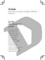 Предварительный просмотр 1 страницы D-Link DUB-E130 Quick Installation Manual