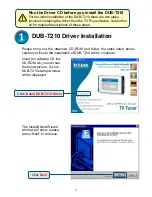 Предварительный просмотр 2 страницы D-Link DUB-T210 Quick Installation Manual