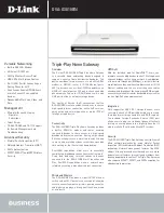 D-Link DVA-G3810BN Specifications preview