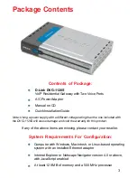 Preview for 3 page of D-Link DVG-1120S - VoIP Gateway/Router With 1 LAN Port Manual