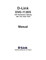 Preview for 1 page of D-Link DVG-1120S - VoIP Gateway/Router With 1 LAN... Manual