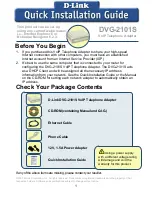 Preview for 1 page of D-Link DVG-2101S Quick Installation Manual