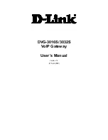 Предварительный просмотр 1 страницы D-Link DVG-3016S User Manual