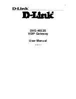 Предварительный просмотр 1 страницы D-Link DVG-4032S User Manual