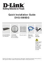 D-Link DVG-5008SG Quick Installation Manual preview