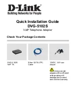 D-Link DVG-5102S Quick Installation Manual предпросмотр