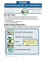 Предварительный просмотр 11 страницы D-Link DVG-5121SP Quick Installation Manual