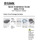 Preview for 1 page of D-Link DVG-7111S Quick Installation Manual