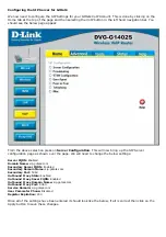 Предварительный просмотр 3 страницы D-Link DVG-G1402S - Wireless Broadband VoIP Router Configuration