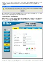 Предварительный просмотр 5 страницы D-Link DVG-G1402S - Wireless Broadband VoIP Router Configuration