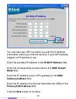 Preview for 19 page of D-Link DVG-G1402S - Wireless Broadband VoIP Router Quick Installation Manual