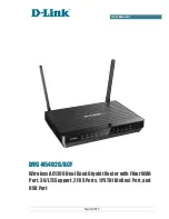 Preview for 1 page of D-Link DVG-N5402G/ACF User Manual