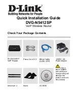 D-Link DVG-N5412SP Quick Installation Manual preview