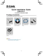 Preview for 2 page of D-Link DVS-210-1 Quick Installation Manual