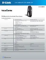 Preview for 2 page of D-Link DVX-2000MS-10P - VoiceCenter IP Phone Sys... Features And Benefits